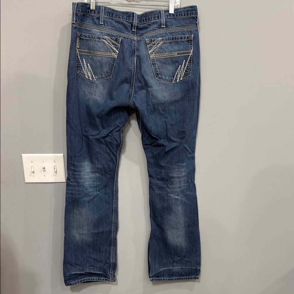 Cinch Men's Relaxed Fit Dark Blue Jeans - Picture 3 of 3